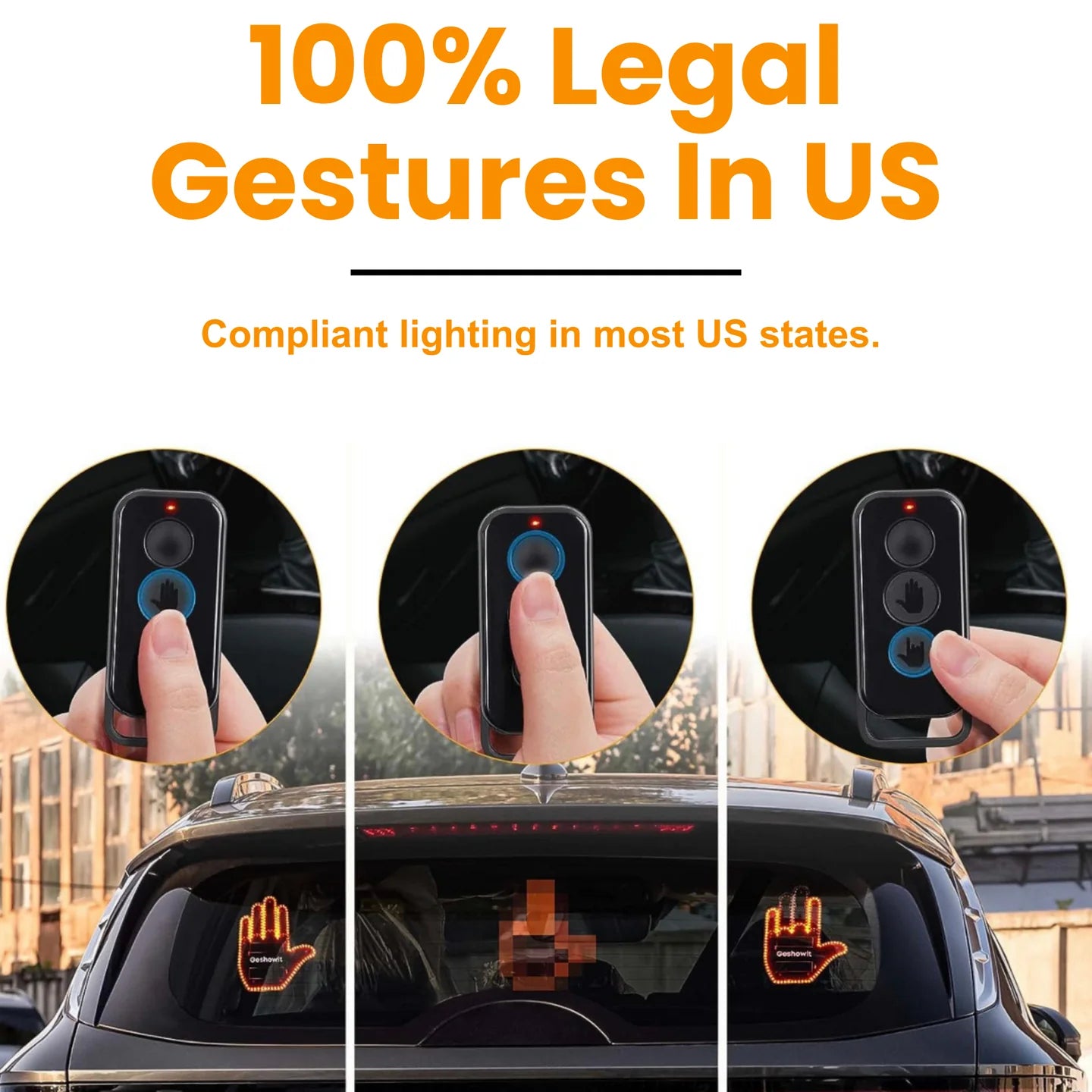 The GlowFlip™ - Led Hand Sign